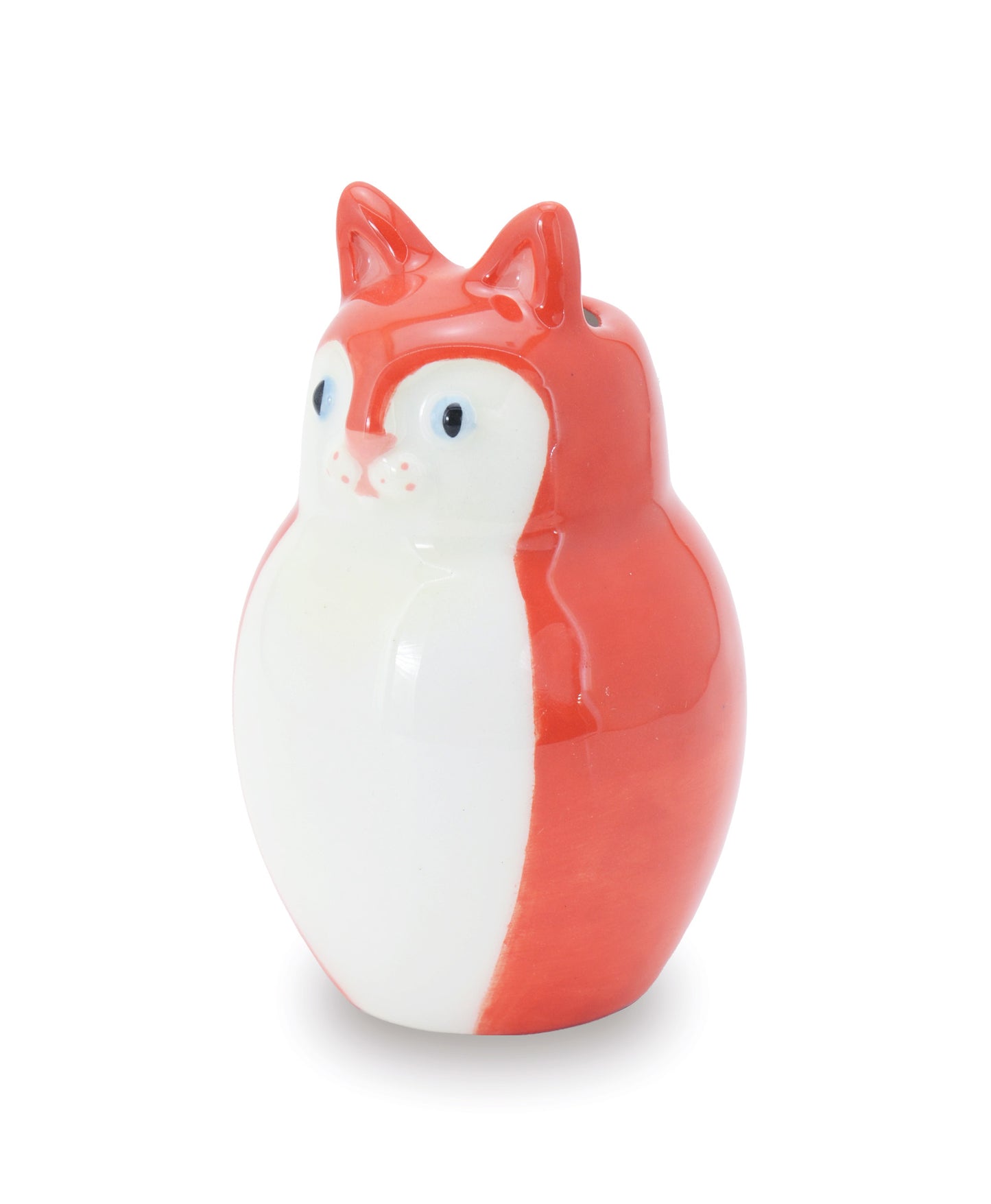 gattino rosso vaso in ceramica macula