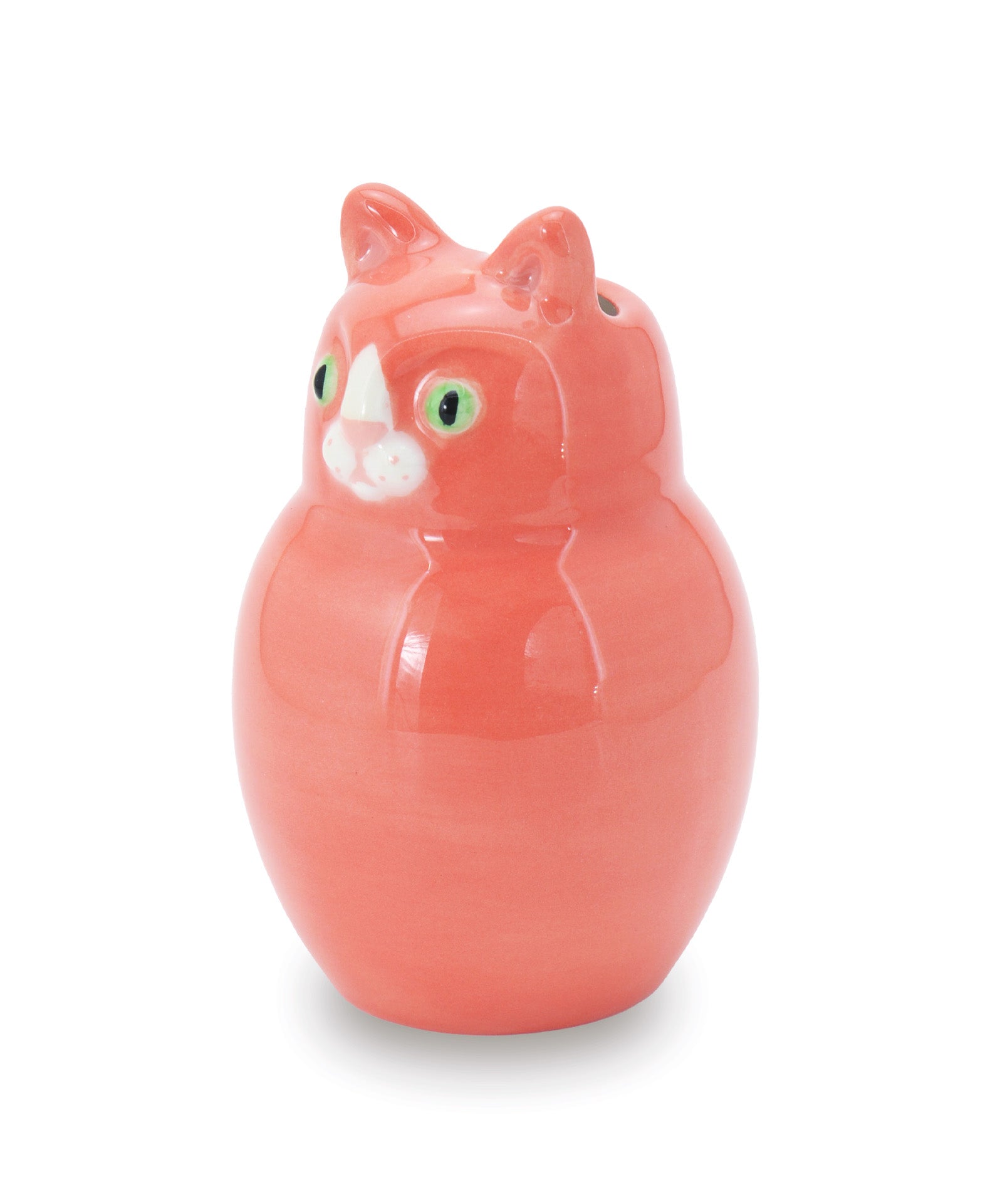 gattino corallo vaso in ceramica macula