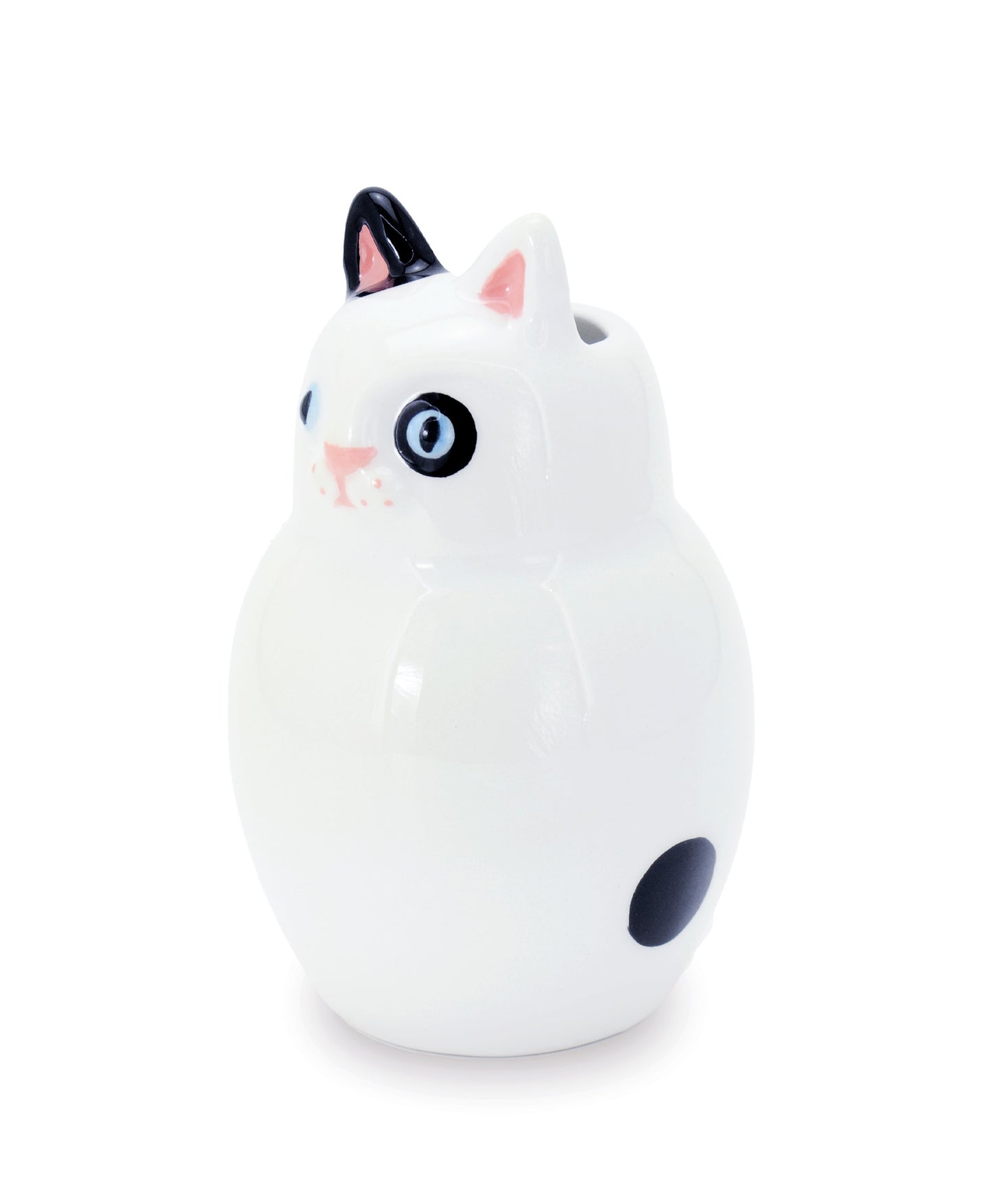 Gattino White - red dots