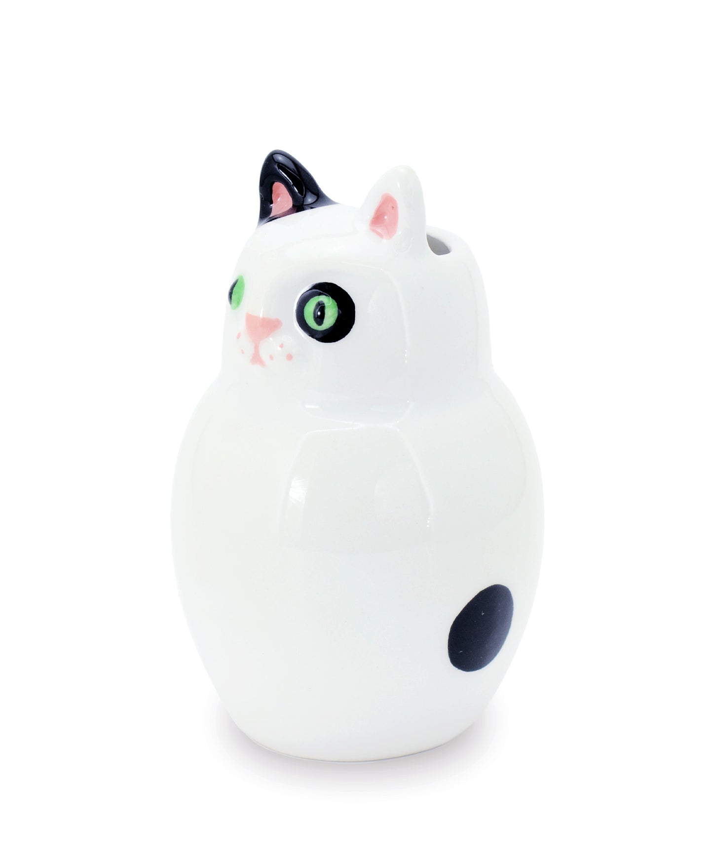 Gattino White - red dots