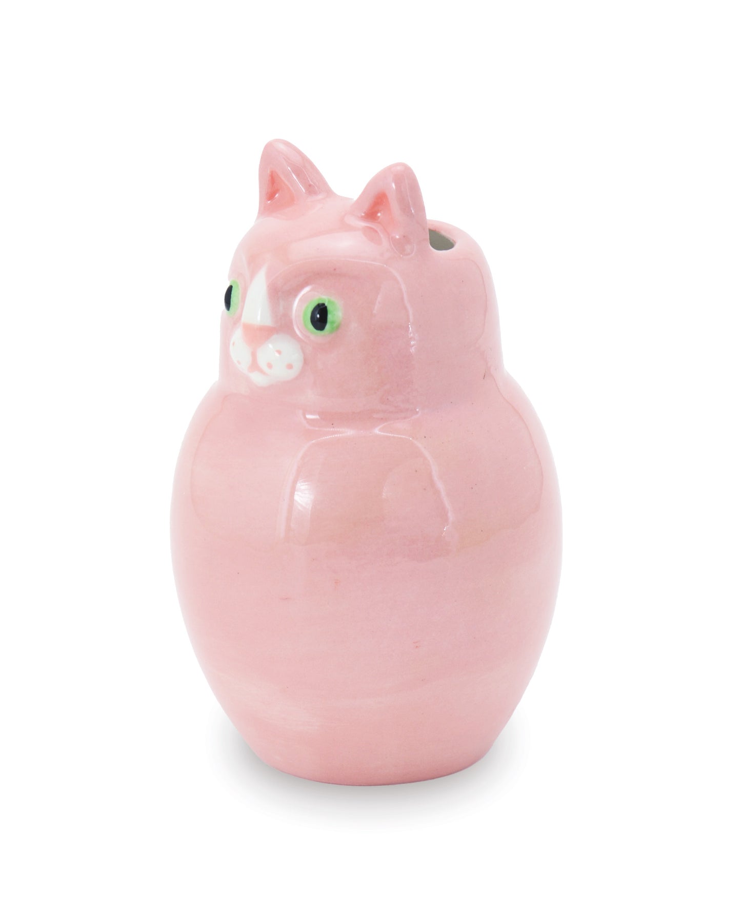 gattino rosa vaso in ceramica macula