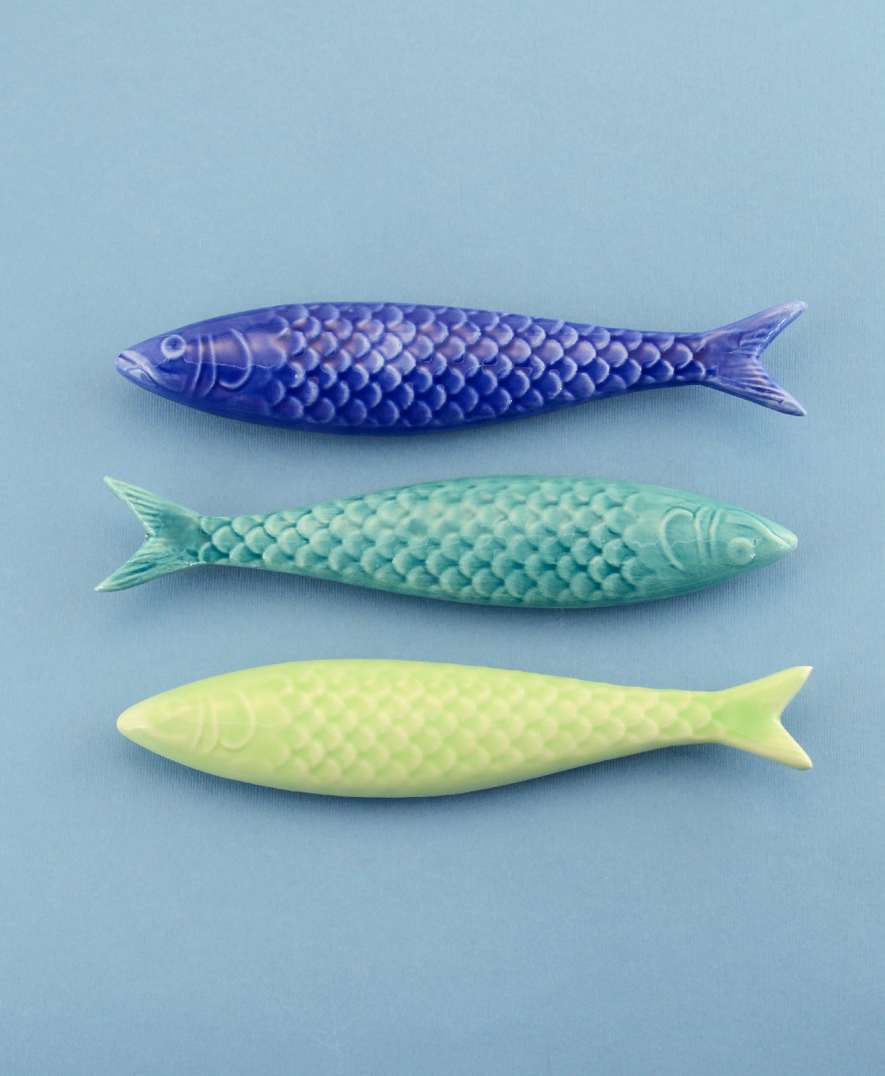 sardine colori assortiti decorazioni da parete in ceramica fatta a mano macula