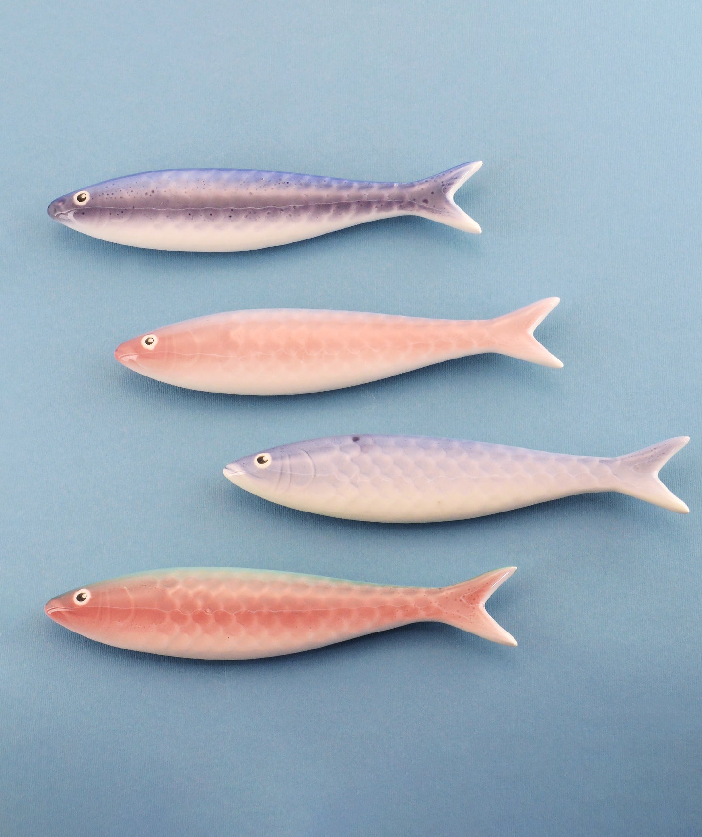 sardine colori assortiti decorazioni da parete in ceramica fatta a mano macula