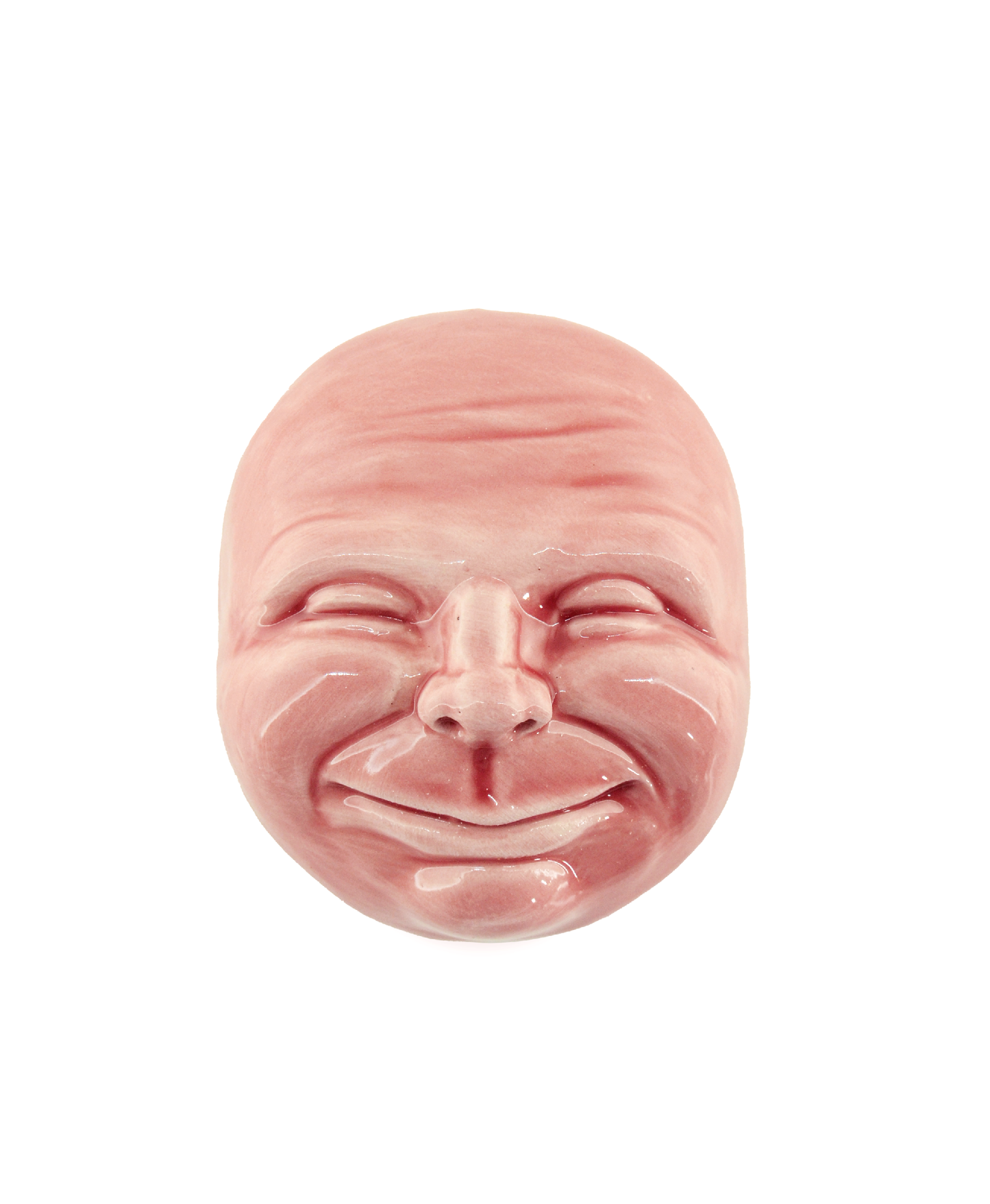 faccina rosa antico decorazione da parete in ceramica macula