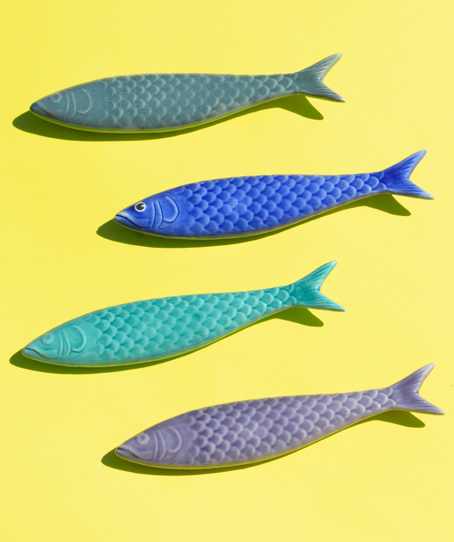 sardine colori assortiti decorazioni da parete in ceramica fatta a mano macula