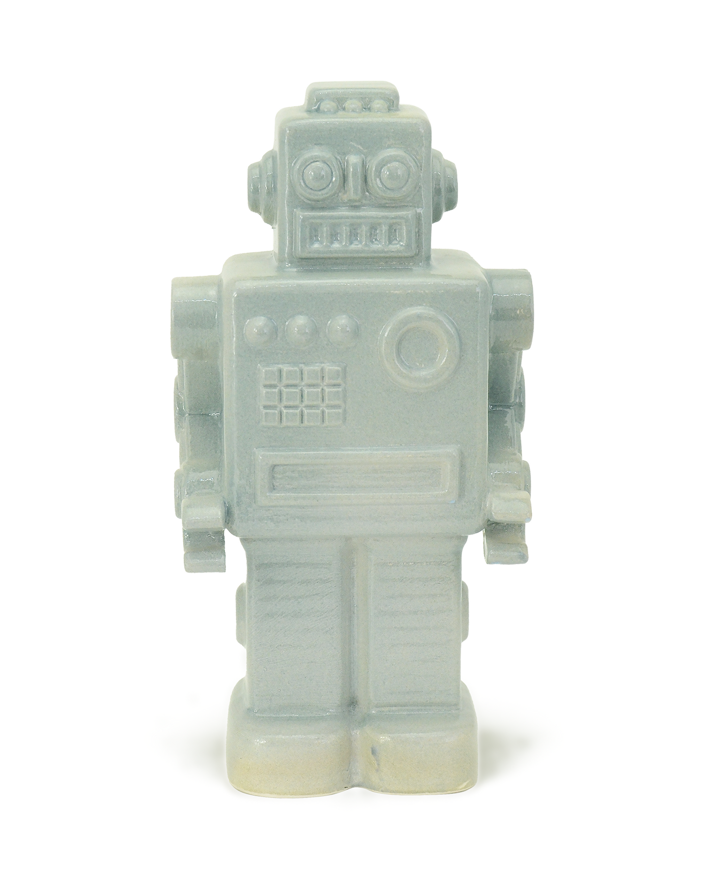 robot grigio scultura ceramica macula