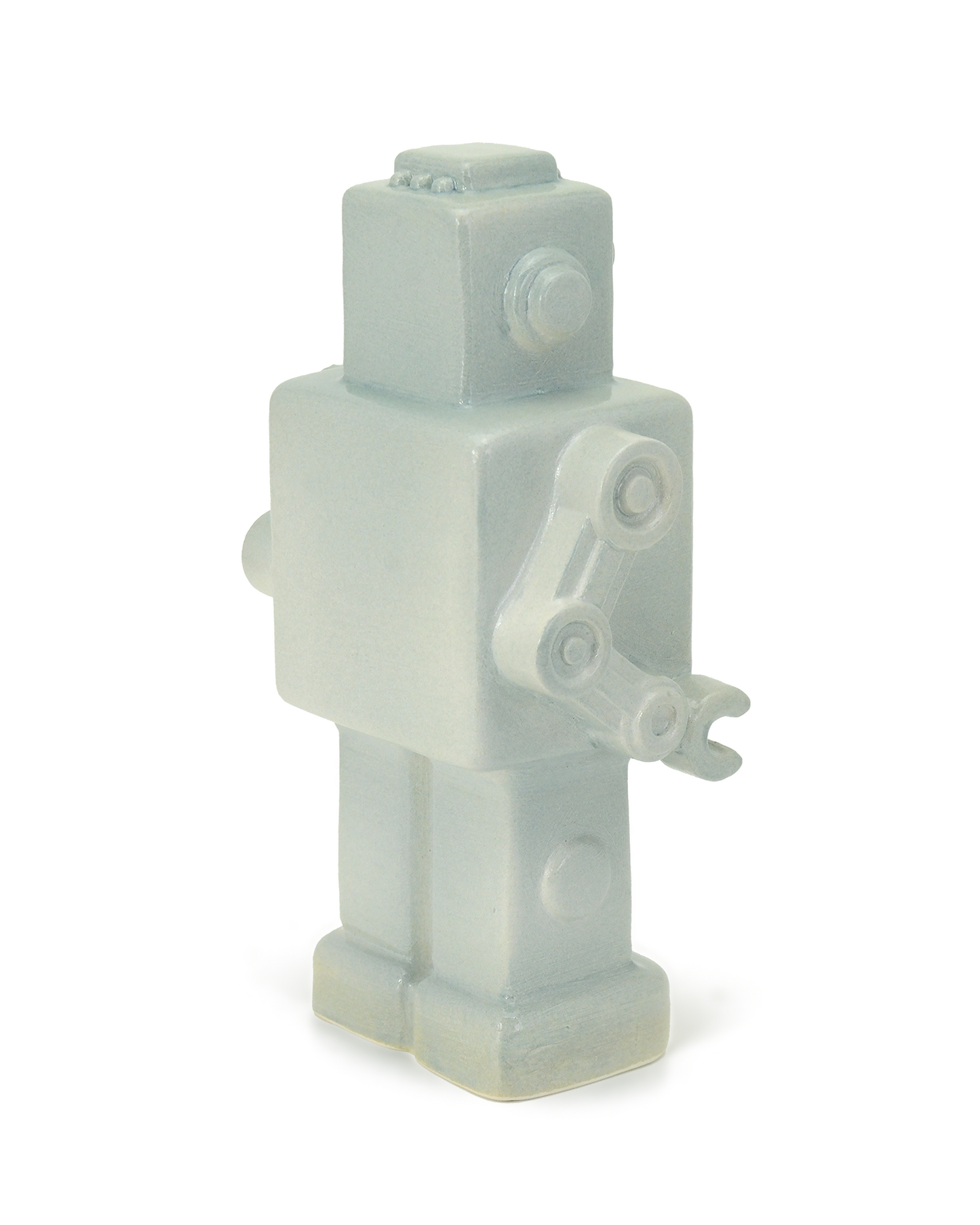 robot grigio scultura ceramica macula
